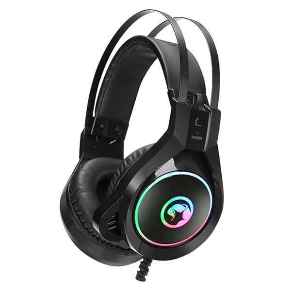Marvo HG8901, słuchawki z mikrofonem, regulacja głośności, czarna, USB