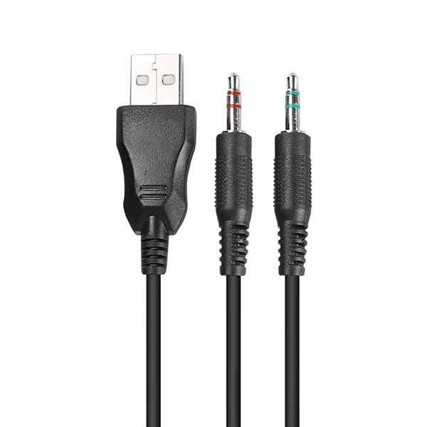 Marvo HG8901, słuchawki z mikrofonem, regulacja głośności, czarna, USB