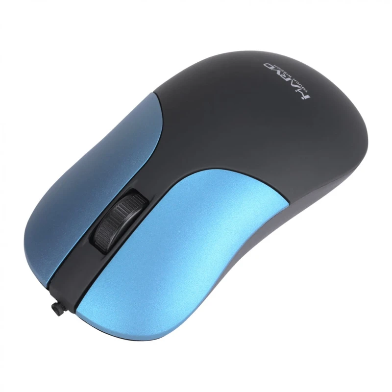Marvo Mysz DMS002BL, 1200DPI, optyczna, 3kl., 1 scroll, niebieska, biurowy