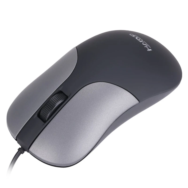Marvo Mysz DMS002GY, 1200DPI, optyczna, 3kl., 1 scroll, szara, biurowy