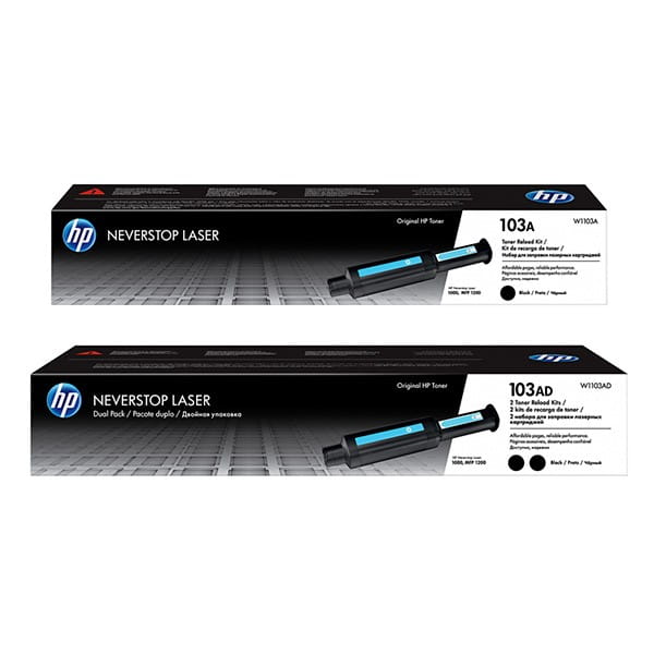 HP oryginalny Neverstop Toner Reload Kit W1103AD, black, 5000 (2x2500)s, HP 103AD, HP Neverstop Laser MFP 1200, Neverstop Laser 10