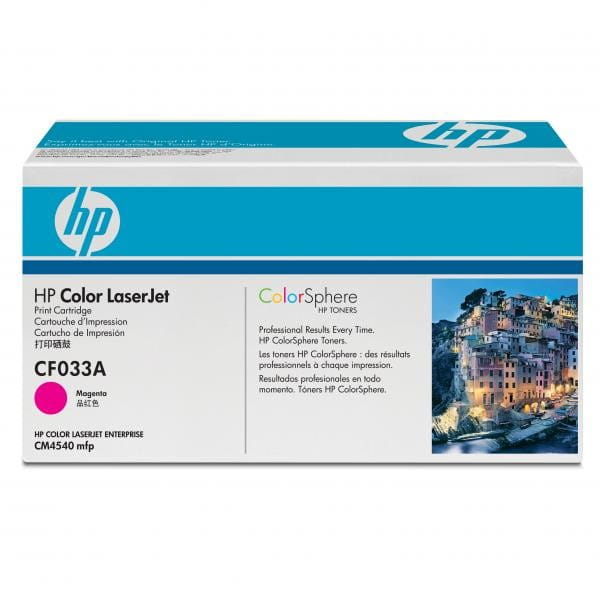 HP oryginalny toner CF033A, magenta, 12500s, HP 646A, HP Color LaserJet CM4540, 4540f, 4540fskm, O