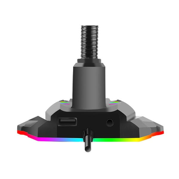 Marvo, Mikrofon dla gracza Marvo MIC-05, mikrofon, regulacja głosności, czarny, podświetlenie RGB, uchwyt na telefon