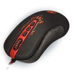 Mysz przewodowa USB, Redragon Origin, czarno-czerwona, optyczna, 4000DPI, EOL