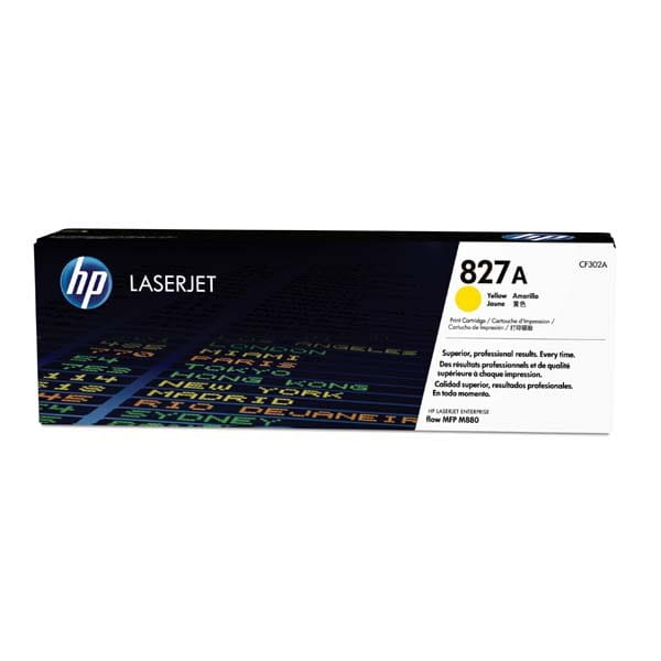 HP oryginalny toner CF302A, yellow, 32000s, HP 827A, HP Color LaserJet MFP M880z, 850g, O