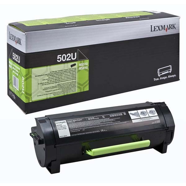 Lexmark oryginalny toner 50F2U00, black, 20000s, 502U, ultra high capacity, return, Lexmark MS510DN, 610DE, 610DN, 610DTE, O