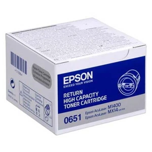 Epson oryginalny toner C13S050651, black, 2200s, high capacity, return, Epson Aculaser M1400, MX14, O