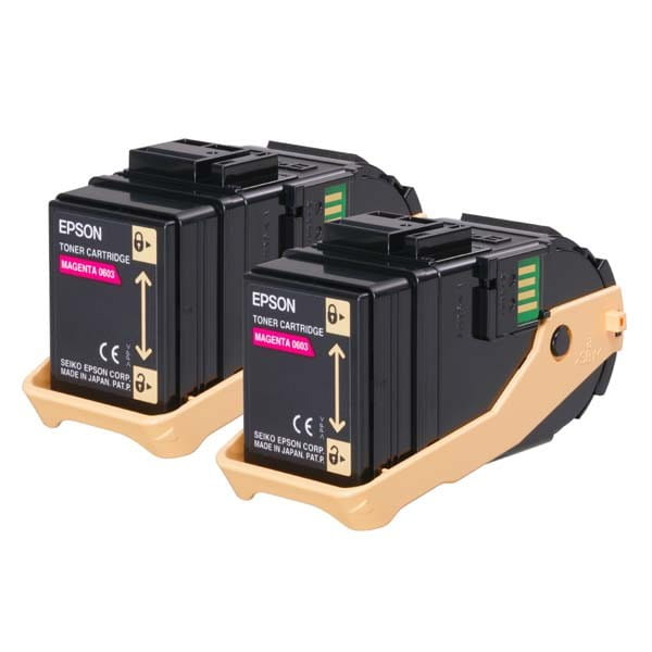 Epson oryginalny toner C13S050607, magenta, 15000s, Epson Aculaser C9300N, dual pack, O