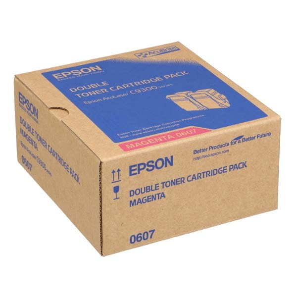 Epson oryginalny toner C13S050607, magenta, 15000s, Epson Aculaser C9300N, dual pack, O