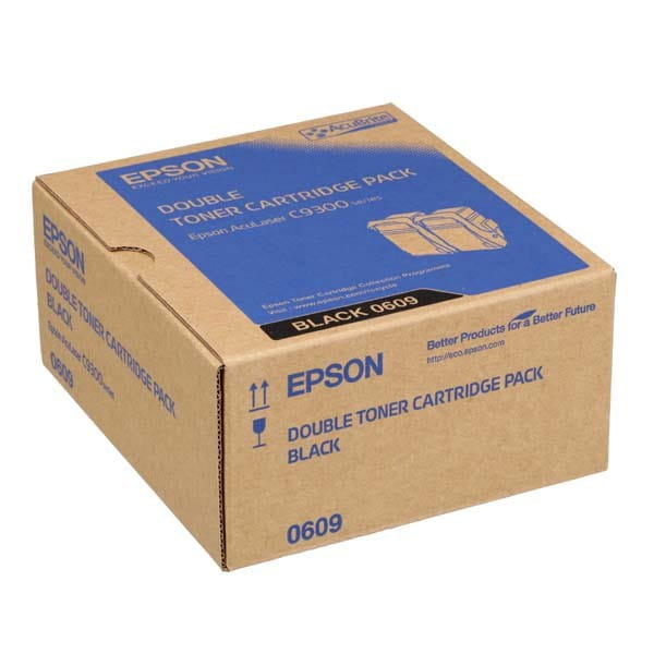 Epson oryginalny toner C13S050609, black, 13000s, Epson Aculaser C9300N, dual pack, O