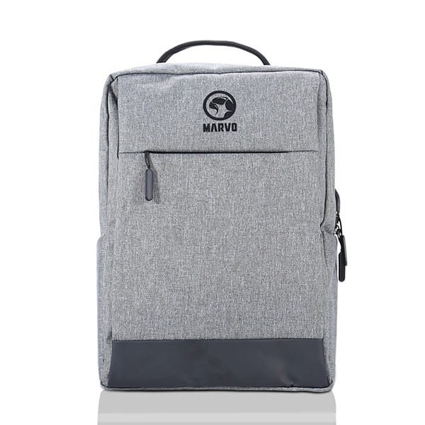 Plecak na  notebook 15.6", BA-03, szary, nylon, port USB do ładowania, Marvo
