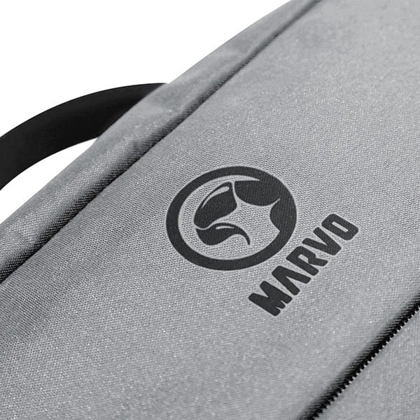 Plecak na  notebook 15.6", BA-03, szary, nylon, port USB do ładowania, Marvo
