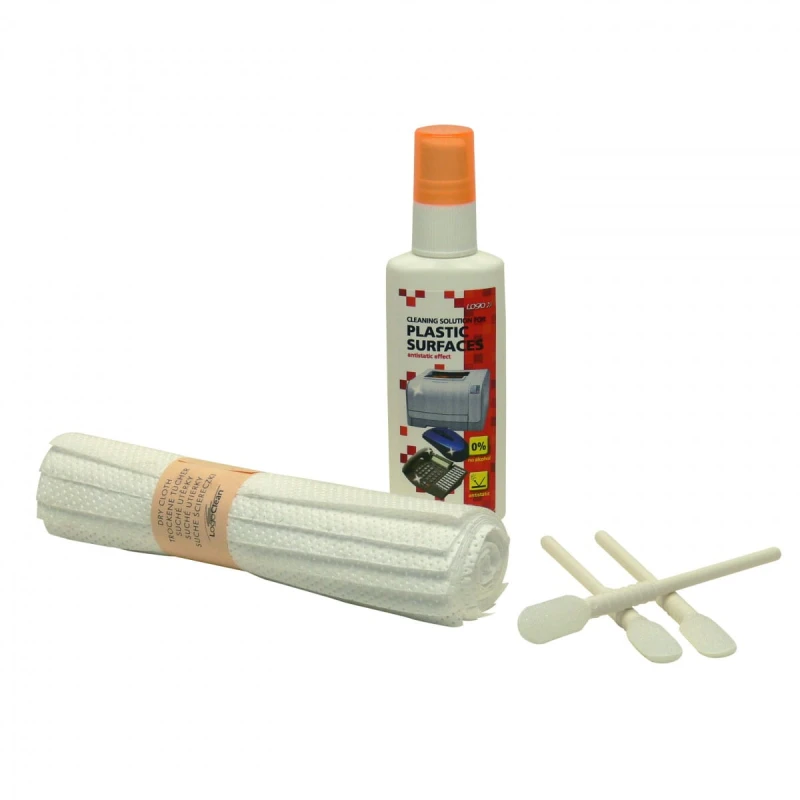 Środki czyszczące zestaw do plastiku, spray 50ml, 10 serwetek, 3 aplikatory, LOGO