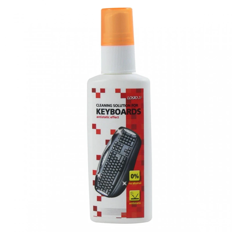 Środki czyszczące zestaw, na klawiaturę, spray 50ml., 5 ściereczek, 3, LOGO