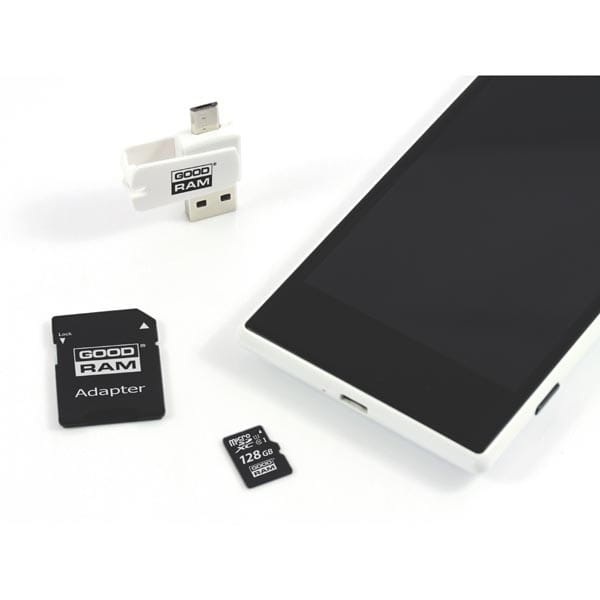 Goodram All-In-ONe, 128GB, multipack, M1A4-1280R12, UHS-I U1 (Class 10), z czytnikiem i adapterem
