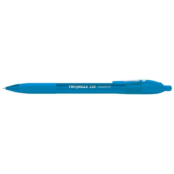 Berlingo, pióro kulkowe, niebieskie, 12szt, 0.7mm, Triangle 110 RT color