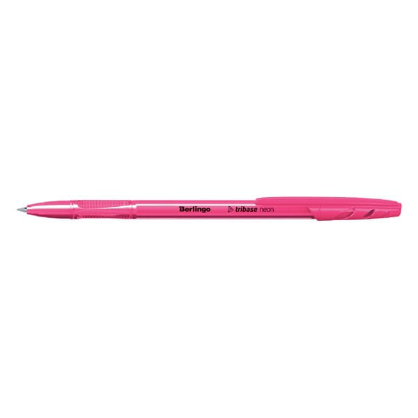 Berlingo, pióro kulkowe, niebieskie, 50szt, 0.7mm, Tribase neon