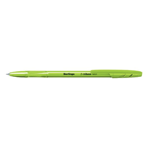 Berlingo, pióro kulkowe, niebieskie, 50szt, 0.7mm, Tribase neon