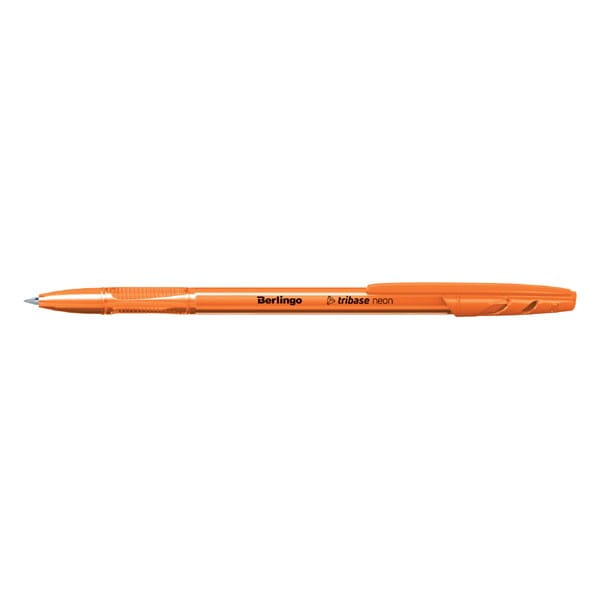 Berlingo, pióro kulkowe, niebieskie, 50szt, 0.7mm, Tribase neon