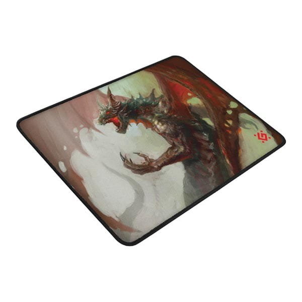 Podkładka pod mysz, Dragon Rage M, do gry, czerwono-biała, 36x27 cm, Defender