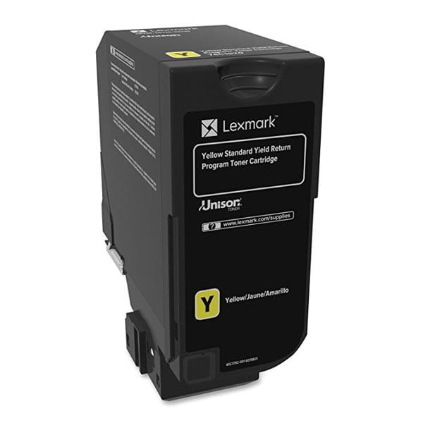 Lexmark oryginalny toner 74C2SY0, yellow, 7000s, return, Lexmark CS720de,CS720dte,CS725de,CS725dte,CX725de,CX725dhe, O