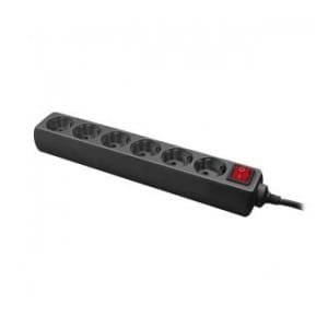 Listwa zasilająca LogiLink LPS202B 6 gniazd ON/OFF 1,5m czarna