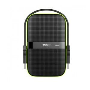 Dysk zewnętrzny Silicon Power ARMOR A60 5TB 2,5" USB 3.0 BLACK-GREEN/PANCERNY wstrząso/pyło i wodoodporny IPX4
