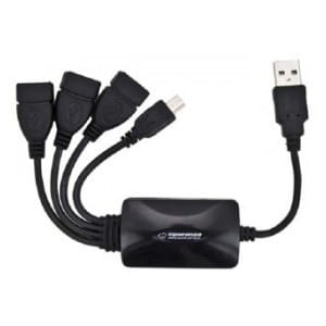 Hub USB Esperanza EA114 3xUSB 2.0 czarny