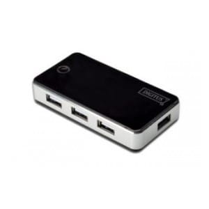 Hub USB DIGITUS DA-70222 7xUSB 2.0, aktywny, czarny