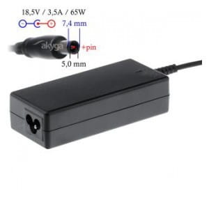 Zasilacz sieciowy Akyga AK-ND-03 do notebooka 18,5V/3,5A 65W 7,4x5,0mm + pin