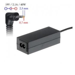 Zasilacz sieciowy Akyga AK-ND-23 do notebooka 19V/2,1A 40W 2,5x0,7mm