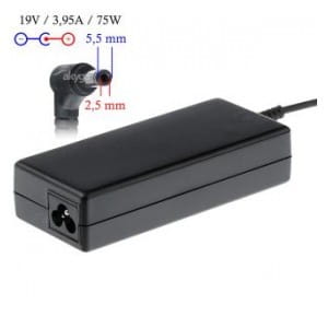 Zasilacz sieciowy Akyga AK-ND-02 do notebooka 19V/3,95A 75W 5.5x2.5 mm