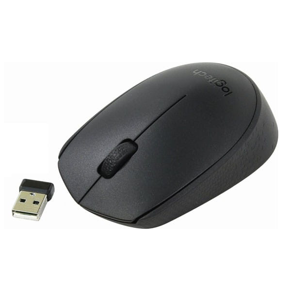 Logitech Mysz B170, 1000DPI, 2.4 [GHz], optyczna, 3kl., 1 scroll, bezprzewodowa, czarna, 1 szt AA, odbiorn nano USB, biurowy