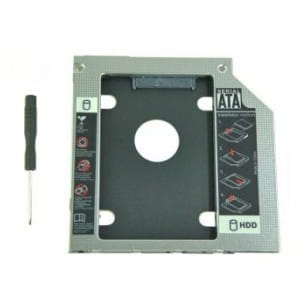 Kieszeń Qoltec na drugi dysk 2.5 HDD | 9.5 mm