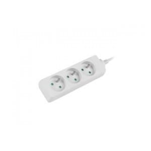 Listwa przedłużacz Lanberg 3m biała 3x 230V PL, kabel wykonany z pełnej miedzi