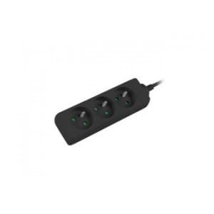 Listwa przedłużacz Lanberg 3m czarna 3x 230V PL, kabel wykonany z pełnej miedzi