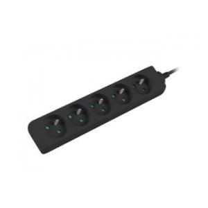 Listwa przedłużacz Lanberg 3m czarna 5x 230V PL, kabel wykonany z pełnej miedzi