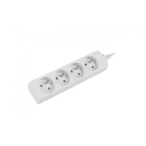 Listwa przedłużacz Lanberg 1,5m biała 4x 230V PL, kabel wykonany z pełnej miedzi