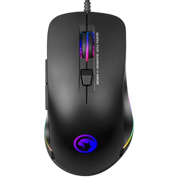 Marvo Mysz M508, 3200DPI, optyczna, 6kl., 1 scroll, przewodowa USB, czarna, do gry, podświetlona