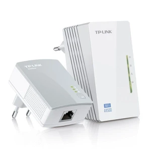 TP-LINK powerline (LAN przez 230V) TL-WPA4220 KIT 2.4GHz, extender/ wzmacniacz, 600Mbps, Wifi Clone