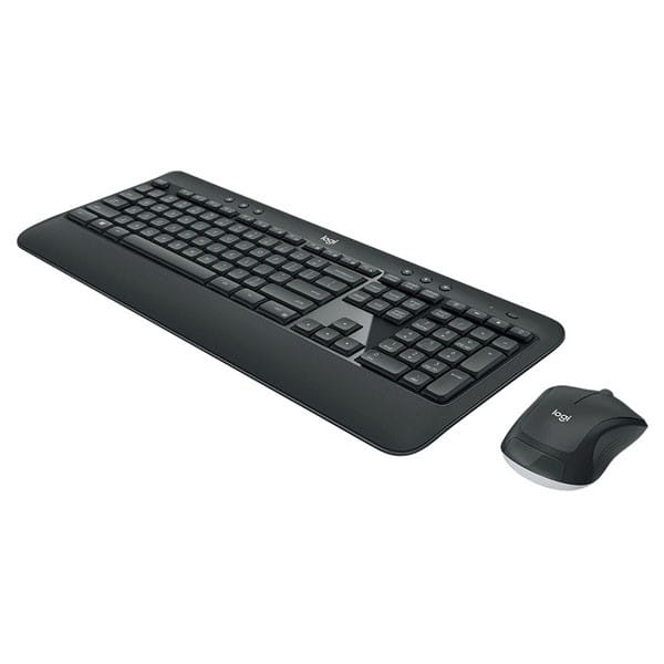 Logitech MK540, Zestaw klawiatur z myszą optyczną bezprzewodową, AA, US, multimedialny, odbiornik nano z technologią Logitech Unif