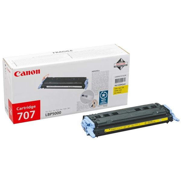 Canon oryginalny toner CRG707, yellow, 2000s, 9421A004, Canon i-SENSYS LBP 5000,5100,5101, O