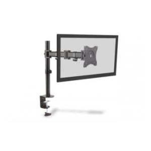 Stojak biurkowy pojedynczy z zaciskiem DIGITUS, 1xLCD, max. 27", max. 8kg, uchylno-obrotowy 360° (PIVOT)