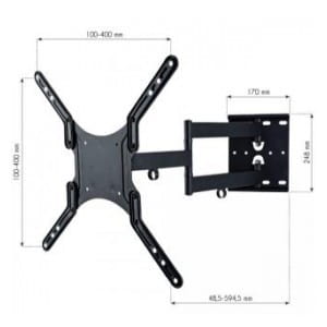 Uchwyt ścienny Techly 23"-55", 45kg obrotowy