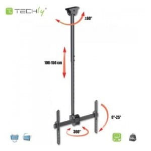 Uchwyt sufitowy Techly 37"-70", 50kg regulowany