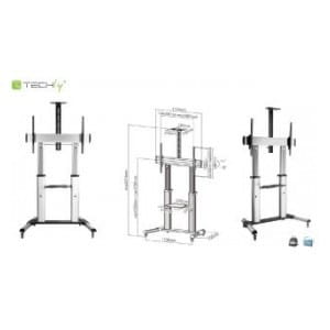 Stojak mobilny Techly 60"-100", 100kg regulowany