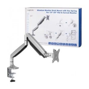 Uchwyt do monitora LCD/LED LogiLink aluminiowy, VESA 100x100, 13-32"