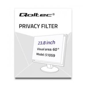Filtr prywatyzujący RODO Qoltec 23.8" (16:9)