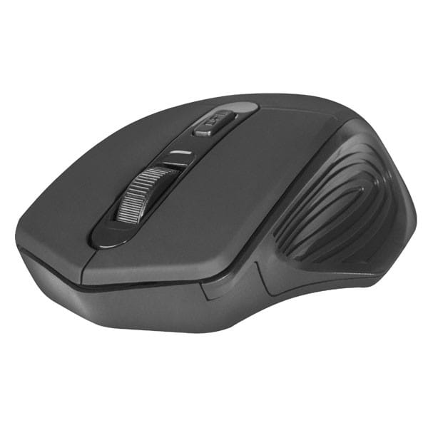 Defender Mysz Datum MB-345, 1600DPI, 2.4 [GHz], optyczna, 4kl., 1 scroll, bezprzewodowa, czarna, 2 szt AAA, nano-odbiornik, zasięg