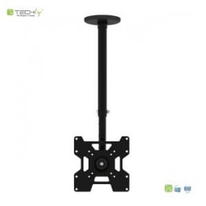 Uchwyt sufitowy LCD/LED Techly 23"-37" 45kg regulowany, czarny